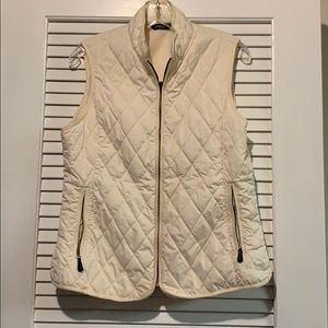 Eddie Bauer Cream Puffer Vest